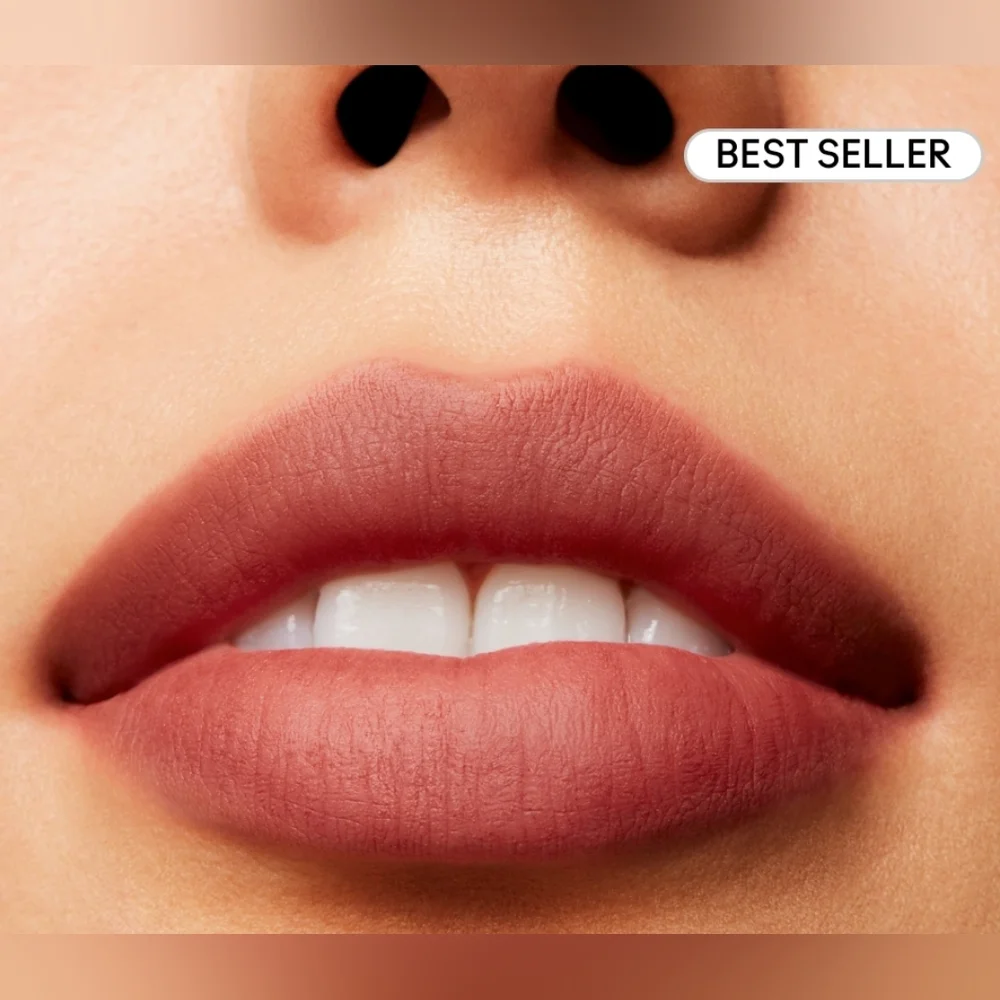 Over The Taupe | Powder Kiss Liquid Lipstick | Mac Cosmetics | Brand New